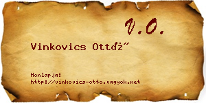Vinkovics Ottó névjegykártya