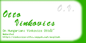 otto vinkovics business card